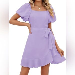 Purple Wrap dress